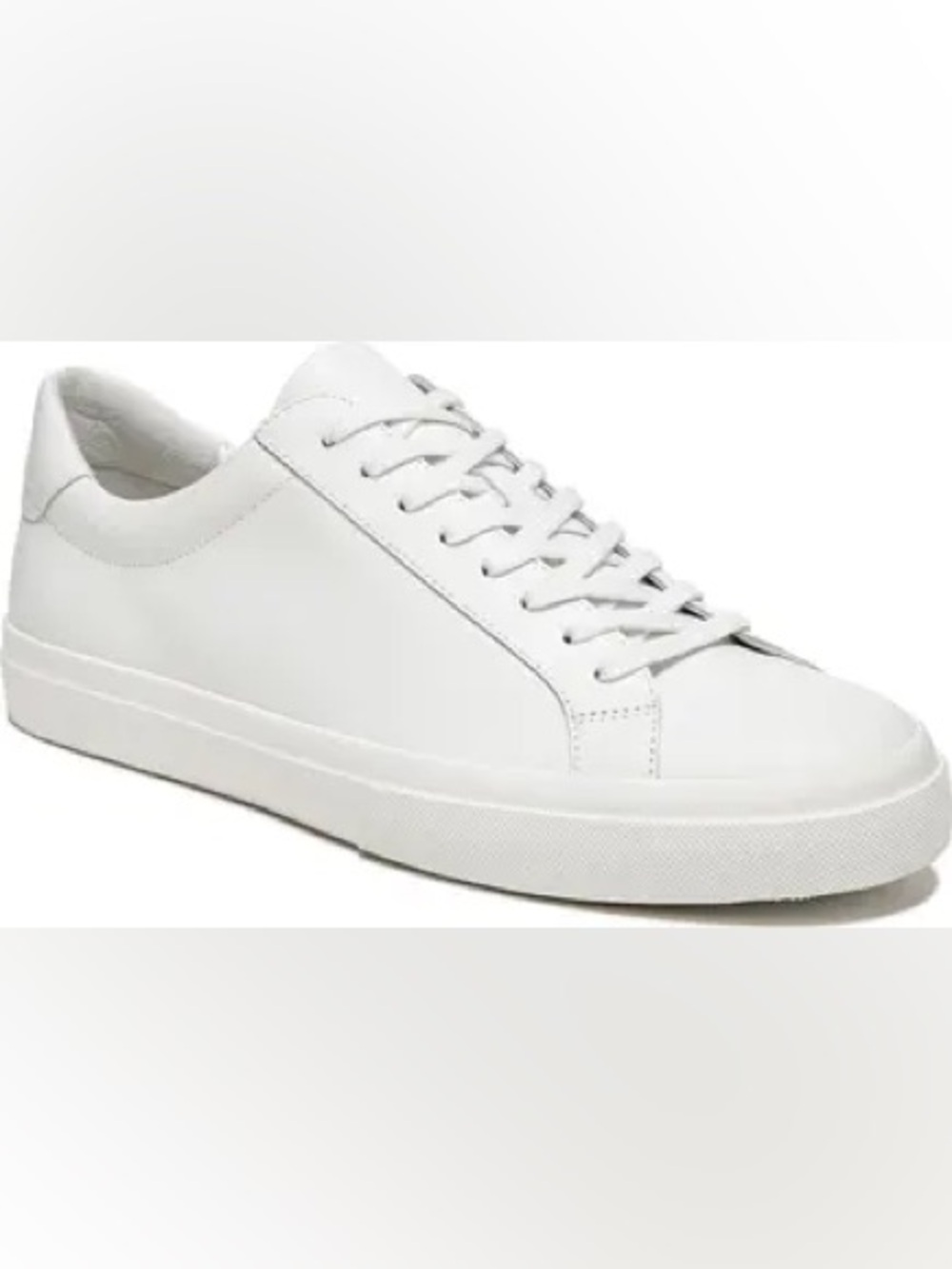 Minimalist White Leather Sneaker : Vince Fulton Sneaker
